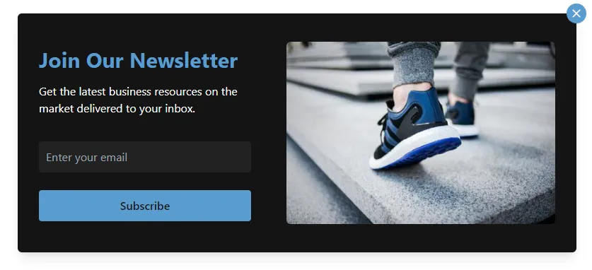 Popup Subscription Fouita Widgets